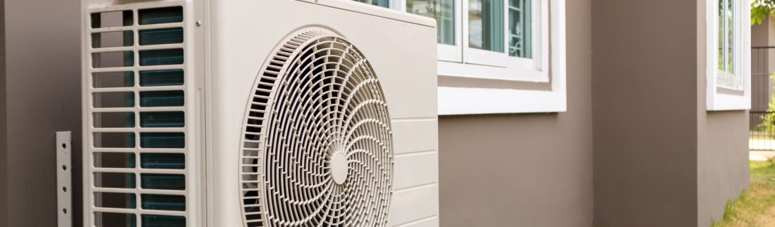 Air conditioner compressor outdoor unit installed outside the house